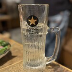 大衆寿司酒場 黒澤商店 - ホッピー　なか　こんな量です。