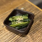 大衆寿司酒場 黒澤商店 - 野沢菜の漬けもの　308円