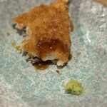 大衆寿司酒場 黒澤商店 - アジフライ×ソース