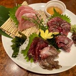 房総魚男 - 希少マグロ兜4点盛り