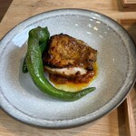 つるよし料理店 - まんぷく定食の桜姫鶏万願寺とうがらしの新鮮なこと