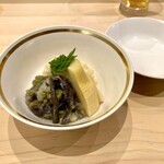 味ひろ - 炊合せ 湯葉 蕨 筍