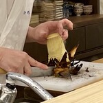 味ひろ - 時間をかけて皮ごと焼いた焼き筍