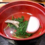 つるや - 二段丼(並)の肝吸い