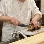 味ひろ - 時間をかけて皮ごと焼いた焼き筍