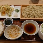 蕎麦の実 - 日替ランチ(白身魚の磯揚げと二八そば)