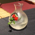 花仙庵 仙仁温泉 岩の湯 - 店員さんは勧め上手で、父は気持ち良くお酒が飲めました。