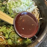 明治亭 - 葉わさびそばのつゆ