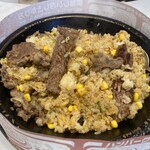 ペッパーランチ 桜木町店 - 混ぜ混ぜしたあと。