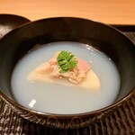 豪龍久保 - 筍と蛤のお椀