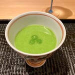 豪龍久保 - うすい豆の茶碗蒸し