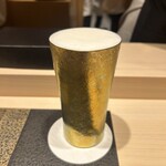 あま木 - 生ビールで乾杯❗️
