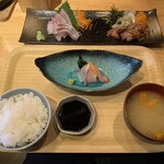 うみからそらへ - カンパチ堪能定食　１７００円