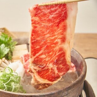 【数量限定】黒毛和牛の大鍋すき焼きコース13,200円