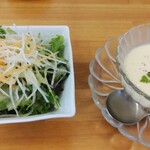 HANAMAKI モダンチャイニーズ 蓮 - 地場野菜のサラダとスープ