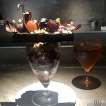 PATISSERIE ASAKO IWAYANAGI - パルフェビジュー® 葡萄（ドリンク付） 6,380円（税込）