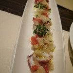 香材創作食房 アーユ - 2014.4月3240円コース　前菜　タコのカルパッチョ