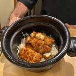 妙見石原荘 食菜石蔵 - 蒲焼の鱧と石川小芋のご飯