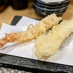 天ぷら 周平 - エビ、イカ