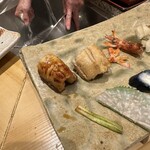 銀座 久兵衛 - 穴子　塩とツメ