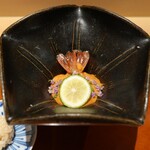 銀座 しのはら - ボタンエビのウニソース