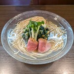 麦づら - 鴨とあさりの冷やしそば