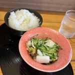 あってりめんこうじ - この日も浅漬けセット