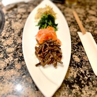 うしごろ 貫 恵比寿本店 - 前菜３種盛りは、ナムル。