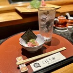 しほう田 - 先ずは、お通しのネギトロから…