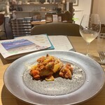 ブラッスリー 航 - チキンカリカリ焼き 鎌倉野菜のラタテュイユ