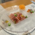 ビストロ セレニテ - 特別オーダーの南インドマグロのカルパッチョ