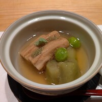 和彩 そあら - 蓮根饅頭とアナゴ