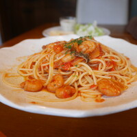 炭火焼イタリアン 海串 ブラーチェ - 魚介パスタトマトソース900円