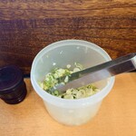 加賀 - 取り放題の葱が、エアコンで乾いてしまっているのは残念。