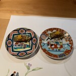 おいっちゃ - 焼き茄子　カラスミ乗せ