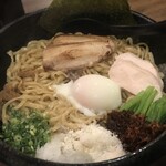 まるは極 - 鶏白湯まぜ麺¥1,000-（大盛+¥100-）