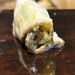 鮨 三心 - 鮑肝巻き