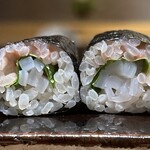 鮨 三心 - 烏賊紫蘇梅巻き