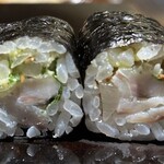 鮨 三心 - 小肌ガリ巻き