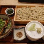 蕎麦の実 - ミニうなぎ天まぶし丼と二八そばのセット