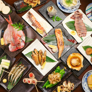 海鮮×肉×野菜まで種類豊富な炉端焼きをご用意♪