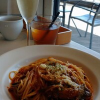 24/7 restaurant - 茄子とチーズのボロネーゼ