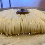 食煅 もみじ - つけそば　麺　横から