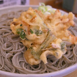 がんぎ - かき揚げそば(冷)＠税込570円