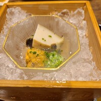 松川 - 鮑、うに、オクラ