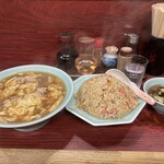 園春 - 園春メン¥580とチャーハン¥600