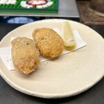 木内酒造1823 - 生ハム包みカキフライ
