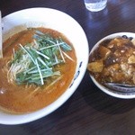 陳麻家 - 坦々麺セット（900円）