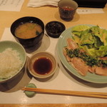 割烹 大田川 - 2014.4鶏たたきランチ