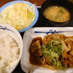 松屋 - 【期間限定】鶏のバター醤油炒め定食